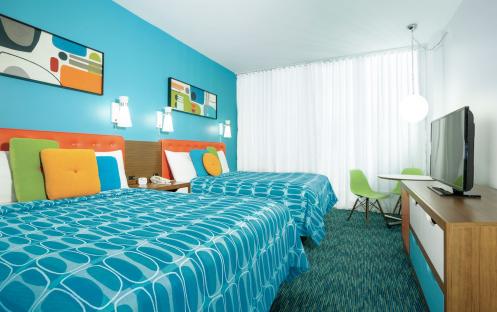 Universal’s Cabana Bay Beach Resort - Standard Room Poolside Queen 2 Beds